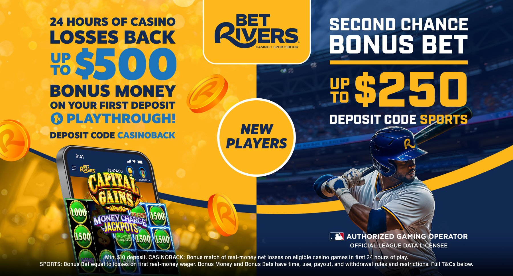 Sports/Casino offers  9/17-Ongoing